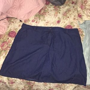 Plus skirt with shorts under